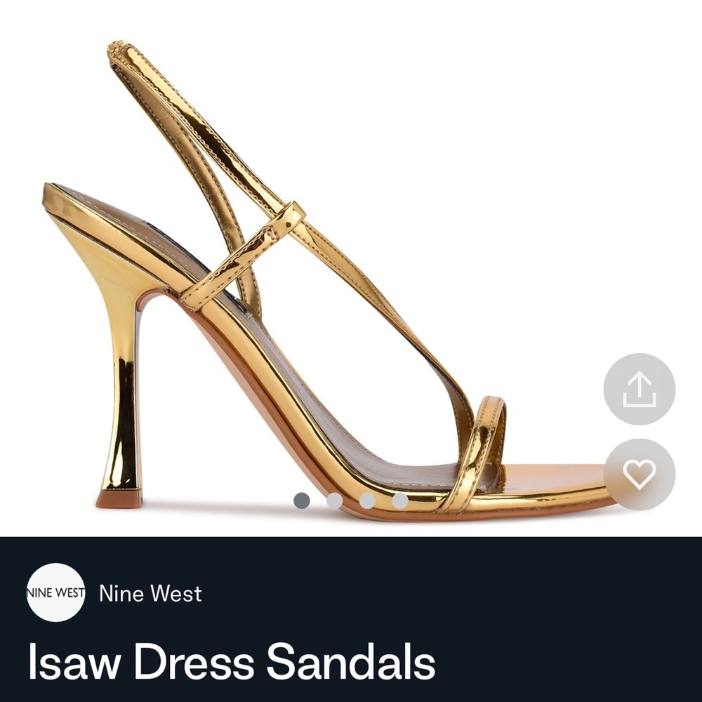 Nine West Gold Heels